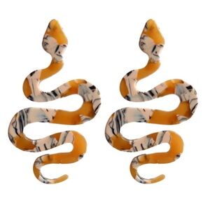 Acrylic Python Snake Earrings